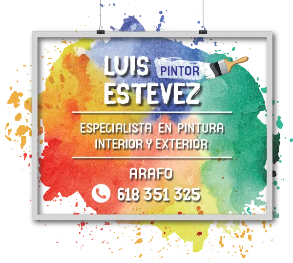 Luis Estévez Pintor en Tenerife Logo con datos